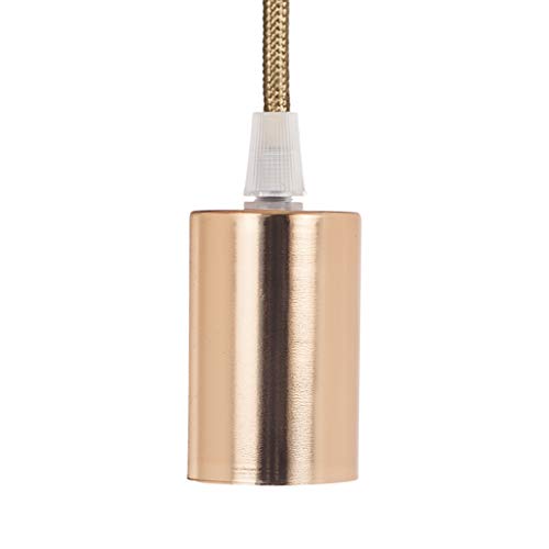 Preisvergleich Produktbild Smartwares Kreative Pendelleuchte mit Roségold Finish, Retro Deckenleuchte für E27 Leuchtmittel, Metall, Grau, 9,5 x 9,5 x 13,5 cm