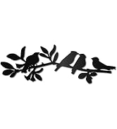 Décoration Murale Métal Cerf Montagne - Sculpture Murale Fer Noire 30x20cm - Style Rustique Moderne Pour Intérieur Et Extérieur