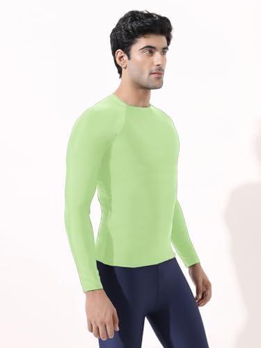 Image of LYCOT Compression Top Full Sleeve Plain Athletic Fit Multi Sports Cycling, Cricket, Football, Badminton, Gym, Fitness & Other Outdoor Inner Wear