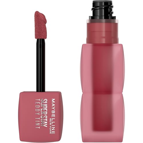 Image of MAYBELLINE Super Stay Teddy Lip Tint, Long Lasting Matte Lipstick for Up To 12HR Wear, Velvet Choker, 1 Count