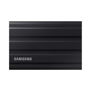 Samsung T7 Shield 1TB USB 3.2 Gen 2 (10Gbps), classificação IP65, velocidades de até 1050 MB/s, unidade de estado sólido externa (SSD portátil) preta (MU-PE1T0S)