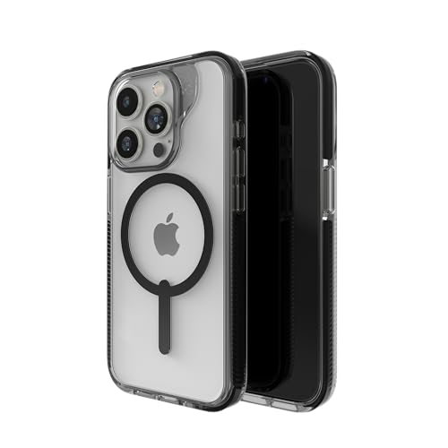Image of ZAGG Santa Cruz Snap iPhone 15 Pro Case - MagSafe Phone Case, Drop Protection (13ft /4m), Durable Graphene, Anti-Yellowing, and Scratch-Resistant Phone Case, Black