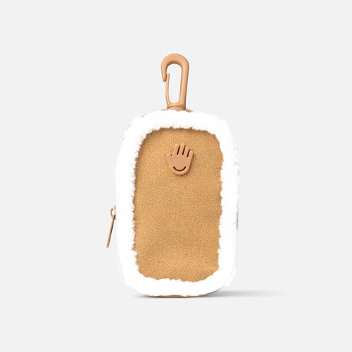 Touchland Limited Edition Vegan Shearling Touchette, Attachable Fashion Accessory with Snap Hook Mist