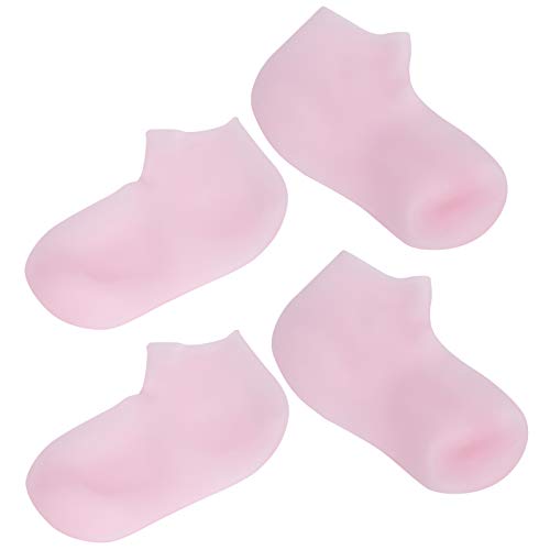 2 Pairs Foot Care Socks SEBS Moisturizing Exfoliating Anti?Cracking Socks for Men Women(S(33-35))