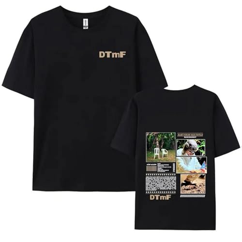 Genérico DTMF 2025 Camiseta Rapero Bad-Bunny Nuevo Álbum Tour Camiseta Hombres Mujeres Moda Casual Camiseta De Gran Tamaño (A M)