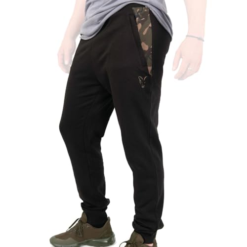 Fox Light Weight Black/Camo Print Jogger - Angelhose, Größe:L