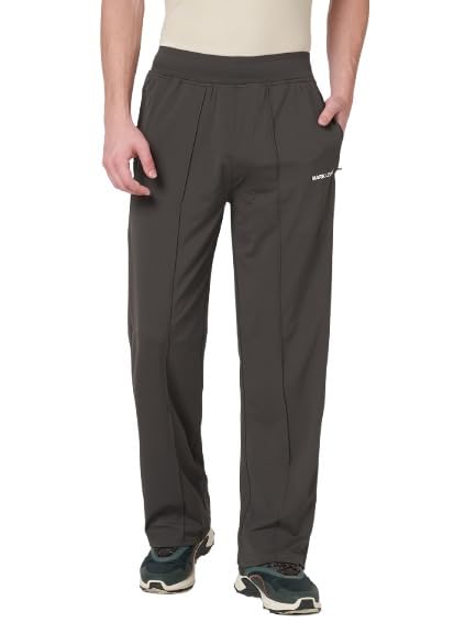 Image of MARK LEUTE Men's Straight Fit Rapid Dry Front Pleated Stretchable Lycra Trackpant