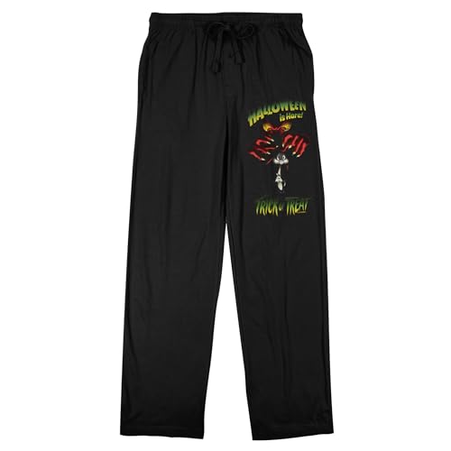 Bioworld Looney Tunes Bugs Bunny Halloween is Hare! Men's Black Sleep Pants