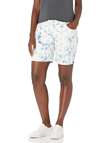 Vintage America Blues Women's Weekend Mini Short, Bright White Roseate Tie Dye, 14 Regular