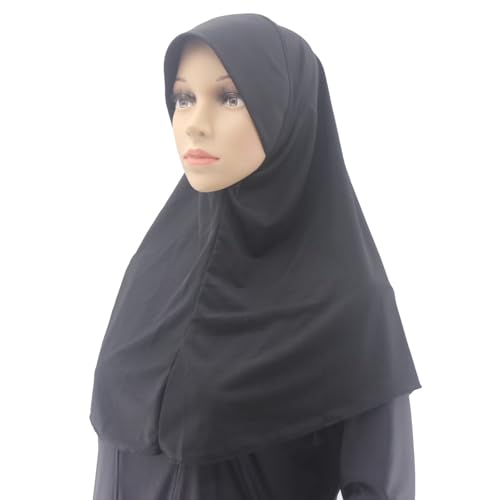 Muslim Headscarf with Brim Hijabs for Women Easy to Wear Breathable Hijab3