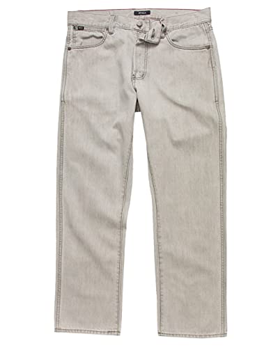 RVCA Men's New Dawn Denim Pants, Mid Grey, 34