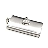 AUEAR, 10oz Stainless Steel Whisky Hip Flask with Mini Funnel Set for Men Drinking of Alcohol Whiskey Gift for Men(Silver)