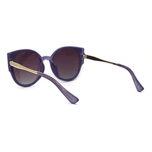 Womens Polarized Oversize Round Cat Eye Chic Sunglasses4