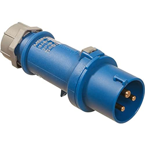 as - Schwabe Fiche CEE caravane - 230 V / 16 A fiche camping avec bornes à vis - caravanes et camping-cars - idéale pour une utilisation en extérieur - IP44 - Fabriqué en Allemagne - Bleu I 60470