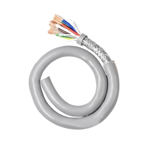 5m Cable Eléctrico 0.75mm², Alta flexibilidad Cable Cobre Estañado, PVC Cables de control de señales, TRVVP Cobre Cable(12-core x 0.75mm²)