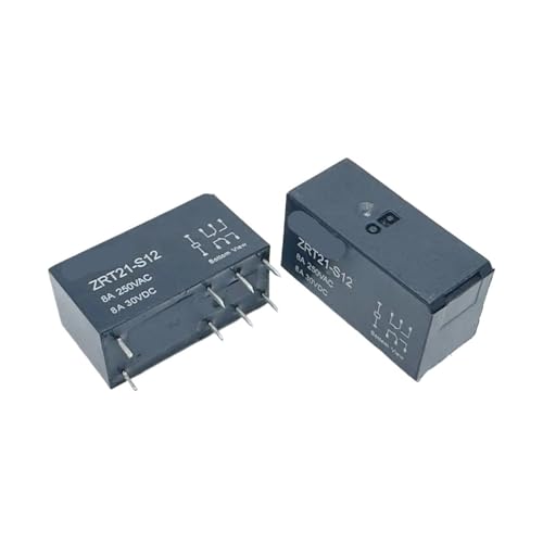 Relé ZRT21-S12 115F2C-12V-8A de 8 pines para placas de circuito impreso