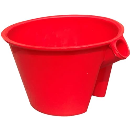 Louche à eau rouge à poignée ergonomique et grosse capacité au design simple