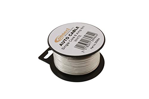 Connect 36964 Mini Reel Automotive Cable 8A White 6m