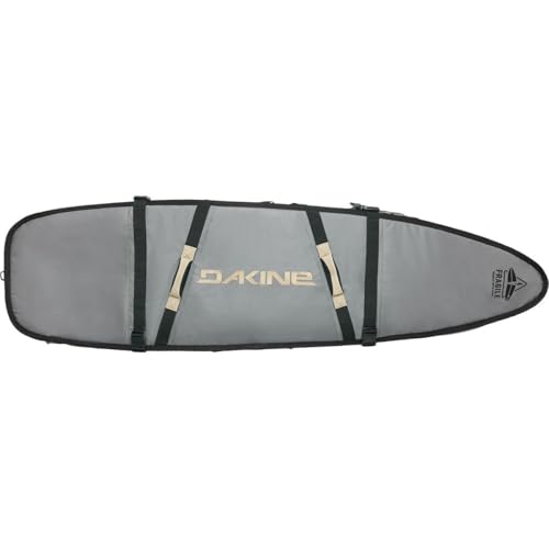 Dakine Surfboard Travel Bag with Wheels, World Traveler Quad Surfboard Roller Bag for 4 Boards, Heavy Duty Surf Board Bag, Rolling Surf Bag, Castlerock/Stone, 7FT6IN