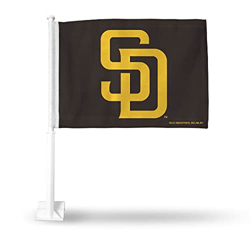 San Diego SD Padres 11X14 Window Mount 2-Sided Car Flag