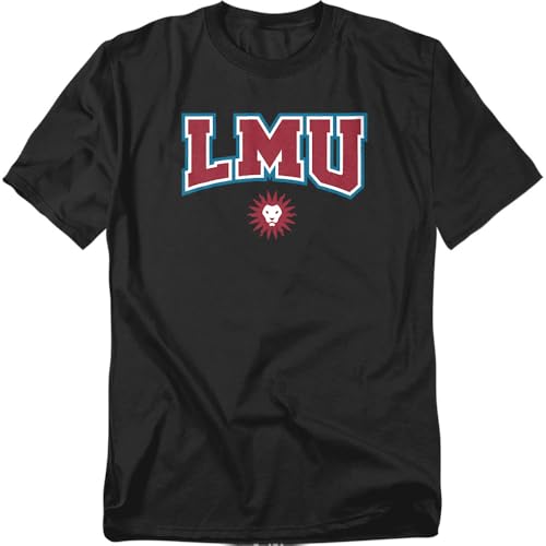 Loyola Marymount University Arch Logo Black Unisex Adult T Shirt, Black, M