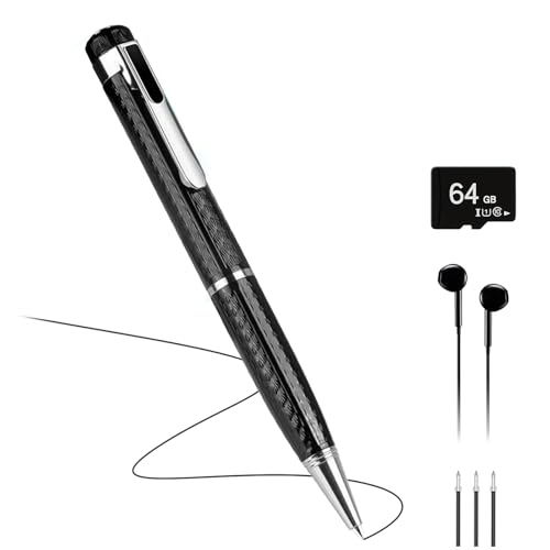 64GB Voice Recorder with Noise Cancellation - Clear Audio for Meetings, Lectures, Interviews | Portable Digital Recorder for Students & Professionals