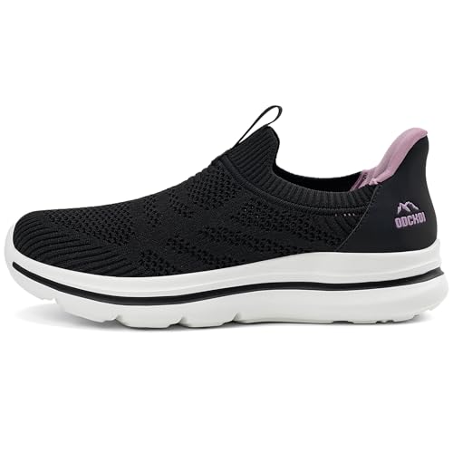 ODCKOI Slip In Schuhe Damen Slip on Sneakers Ohne Schnürsenkel Leichte Turnschuhe Atmungsaktiv...