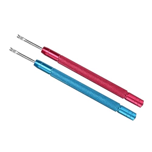 (Rojo + Azul) Herramienta de Reparación de Relojes para Quitar Levantamiento a Prueba de Agua, Palanca de Manecillas de Reloj de 2 Piezas, Herramientas Profesionales para