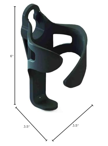 Clicgear Golf Trolley Cup Holder XL, Black