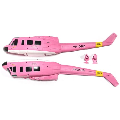 STASRC RC ERA C032 Huey UH-1 Helicopter Parts Fuselage Multiple Colors for RC ERA Helicopter Spare (Pink)
