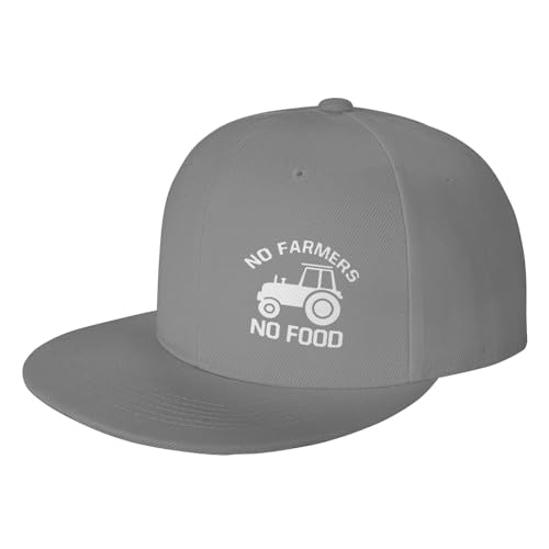 No Farmer No Food Tractor Adjustable Outdoor Baseball Hat Flat Hat2