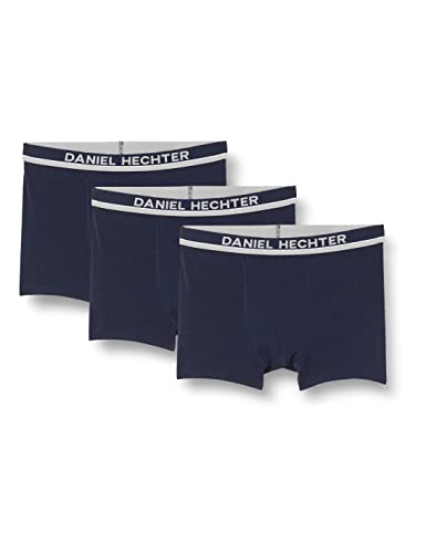 Daniel Hechter Lot de 3 Boxers pour Homme, Bleu Nuit, Taille S