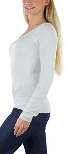 Image of ToBeInStyle Women's Classic Long Sleeve V-Neck Pullover Sweater