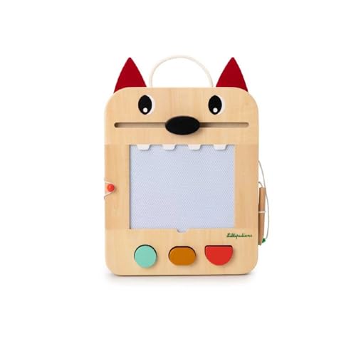 LILLIPUTIENS - Ardoise Magique Louis - Jouet d’activité intéractif pour Enfants avec tampons...