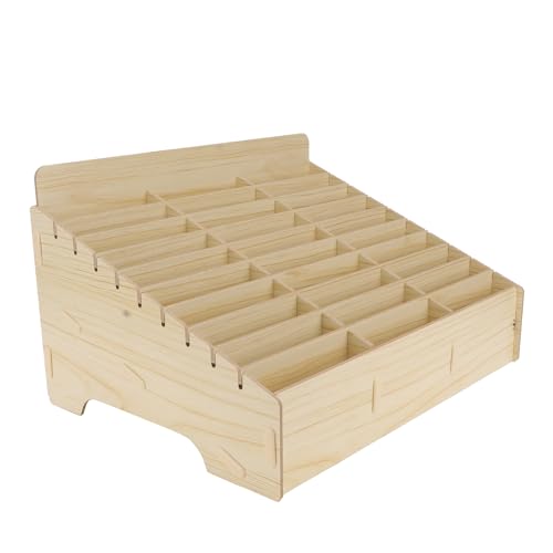 Awleynz 30 Gitter Handygarage Schule Handy Hotel Aufbewahrungsbox Holz Multi-Grid-Aufbewahrungsbox FüR Mobiltelefone Klassenzimmer BüRo Schule (Wood color 30 Grid)
