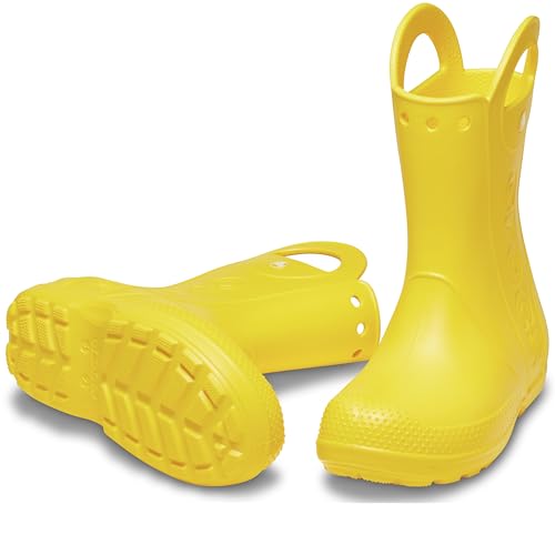 Image of Crocs Kids' Handle It Rain Boots | Waterproof Slip On Shoes | Kids' Rain Boots