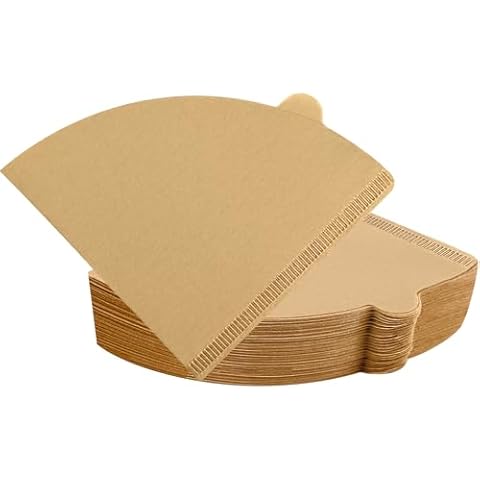 Coffee Filters, Cone Coffee Filters Size 02, 1-4 Cups, 200 Count, 2 Cone Filter for Pour Over and Drip Coffee Maker, Natural Brown Unbleached Cover