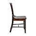 Flash Furniture Hercules Series School House Back Mahogany Wood Dining Chair, Traditional Elegant Wood Restaurant Chair, Walnut Wood