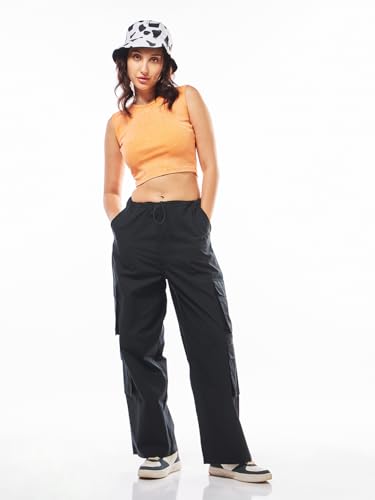 Image of Bewakoof Women's Loose Low Rise Cargo Pant