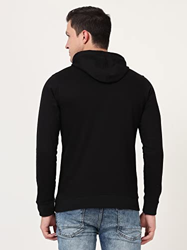 Image of Ideation Men's Cotton Hooded Neck Solid Full Sleeve Hoodies with Kangaroo Pocket