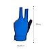 Lljsszr Billiard Gloves with Three Fingers for Snooker and Pool, Blue