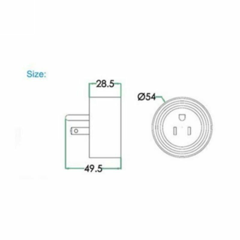 WiFi Fit for Smart Phone Remote Control Timer Switch Power Socket Outlet US Plug — view 5