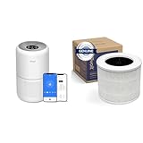LEVOIT Air Purifiers for Home Bedroom with Replacement Filter, Smart WiFi, HEPA Sleep Mode for Large Room, Quiet Cleaner for Allergies, Dust, Smoke, White Noise Control