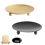 BOBOZHONG Candelabro Decorativo de Metal,2 Piezas Portavelas Retro para Velas de...