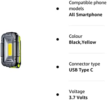 Unilite SLR-1750 USB Rechargeable High Power LED Folding Portable Work Task Light with Power Bank | 1750 Lumen | Strong Magnetic Base | Red LED Modes for Emergency | Type C Fast Charge