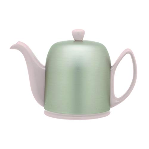 Guy Degrenne Salam Rose 6 Cup Teapot with Zinc Cover 36 Ounces