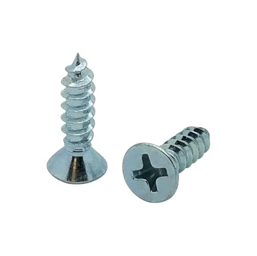 Image of BCP Fasteners 300 Qty #8 x 5 /8 inch Flat Head Zinc Coated Phillips Head Wood Screws (BCP36)
