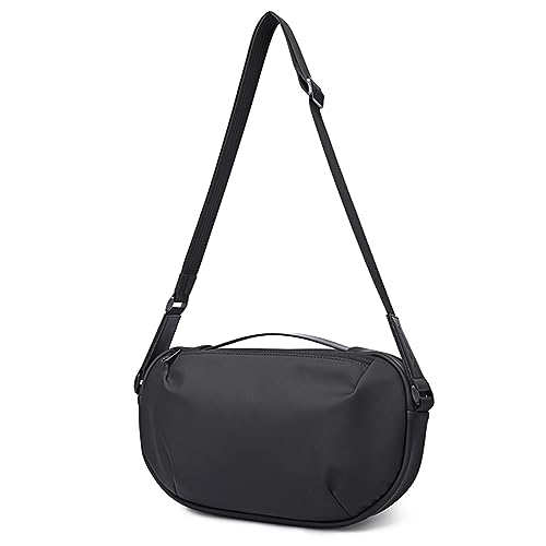 Bolso bandolera de poliéster negro para tablet de 10.5 pulgadas ideal para estudiantes y trabajo
