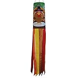 In the Breeze 5145 Turkey Dinner 40-Inch Windsock-Outdoor Thanksgiving Decoration