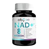 OBY NAD+ Trans Resveratrol Potenciado 8 Ingredientes Nicotinamide Ribosa, Resveratrol, Acido Alfa Lipoico, Betaina,...